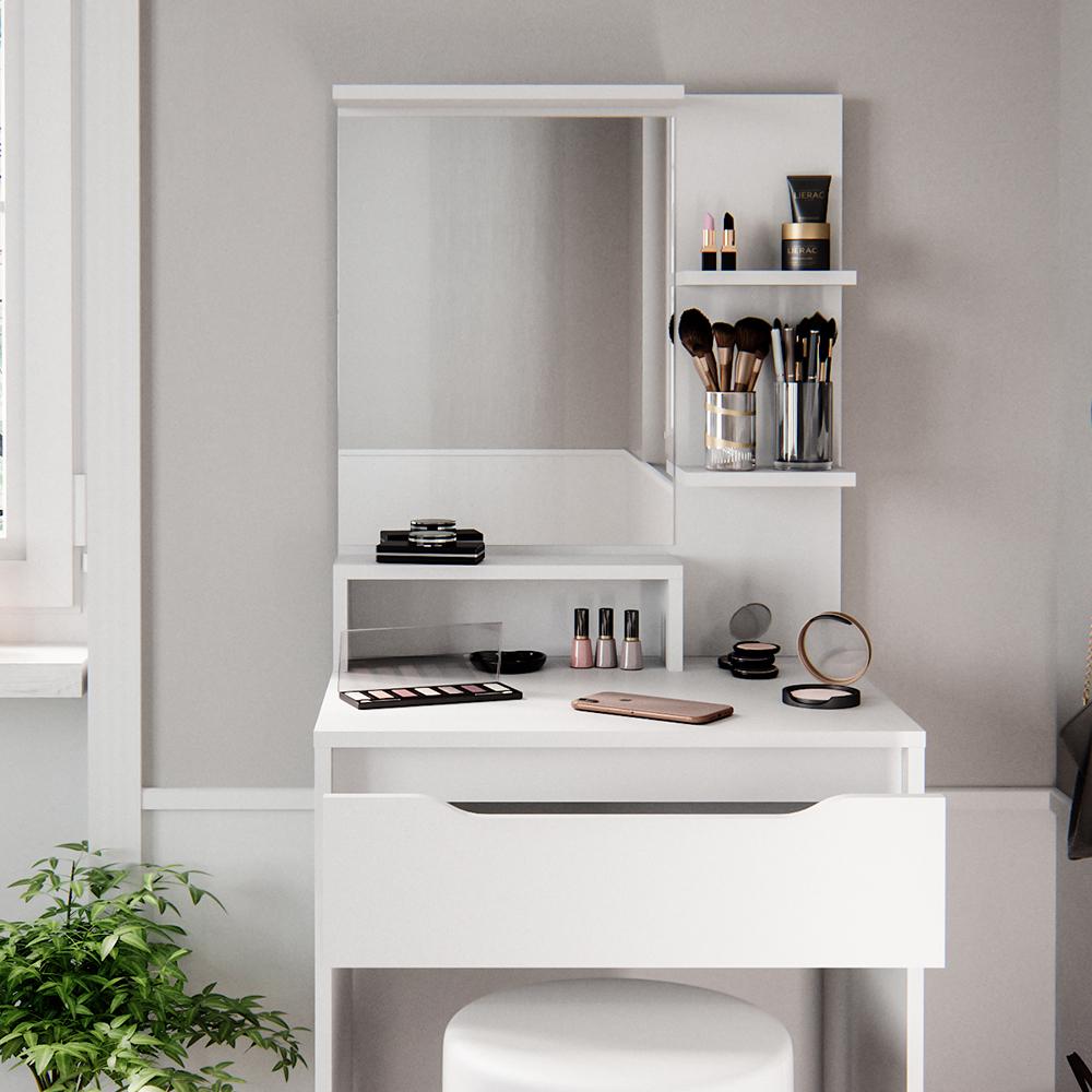 Мини туалетный столик Vicco Ruben со стулом Белый - фото 5 Мини туалетный столик Vicco Ruben со стулом Белый - фото 5