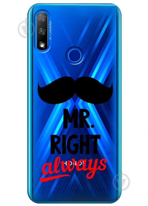 Прозрачный силиконовый чехол iSwag для Huawei Honor 9X с рисунком - Mr Right (KS2745) Прозрачный силиконовый чехол iSwag для Huawei Honor 9X с рисунком - Mr Right (KS2745)