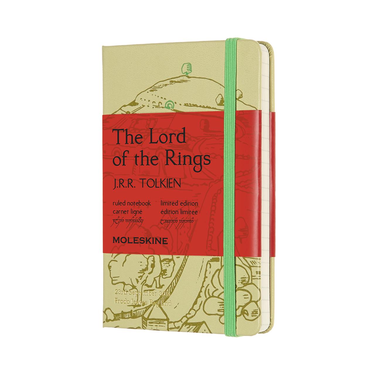 Блокнот Moleskine Limited Lord of the Rings карманный 9х14 см 192 стр. в линейку салатовый (8053853600127)
