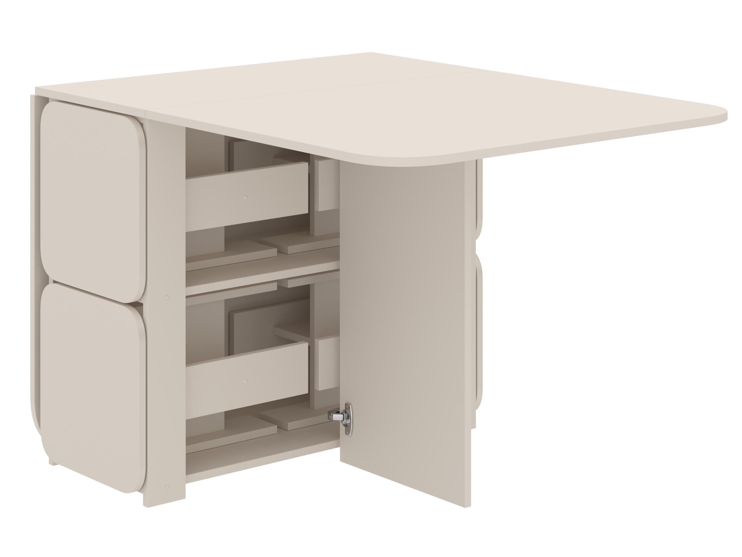 Стіл-книжка-7PEHOTIN та 4 табурети 177х86х75 см Кашемір (PN-102559)