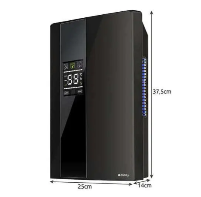 Осушувач повітря Ruhhy 21847 з гігростатом/дисплеєм/пультом керування 90 Вт 1,8 л (29829450) - фото 2 Осушувач повітря Ruhhy 21847 з гігростатом/дисплеєм/пультом керування 90 Вт 1,8 л (29829450) - фото 2