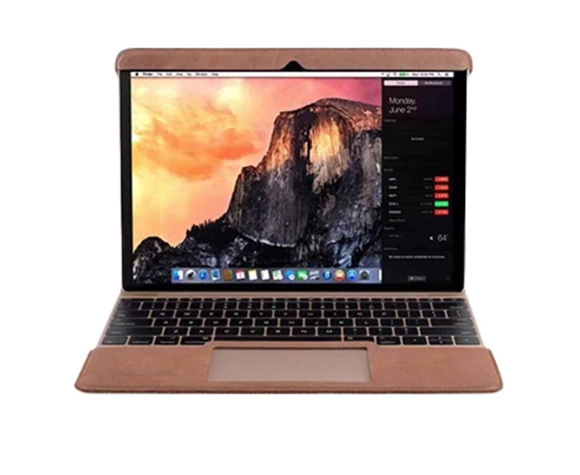 Чохол-накладка Melkco Easy Fit Premium Genuine Leather Cover Series Case for MacBook Air 13, Brown