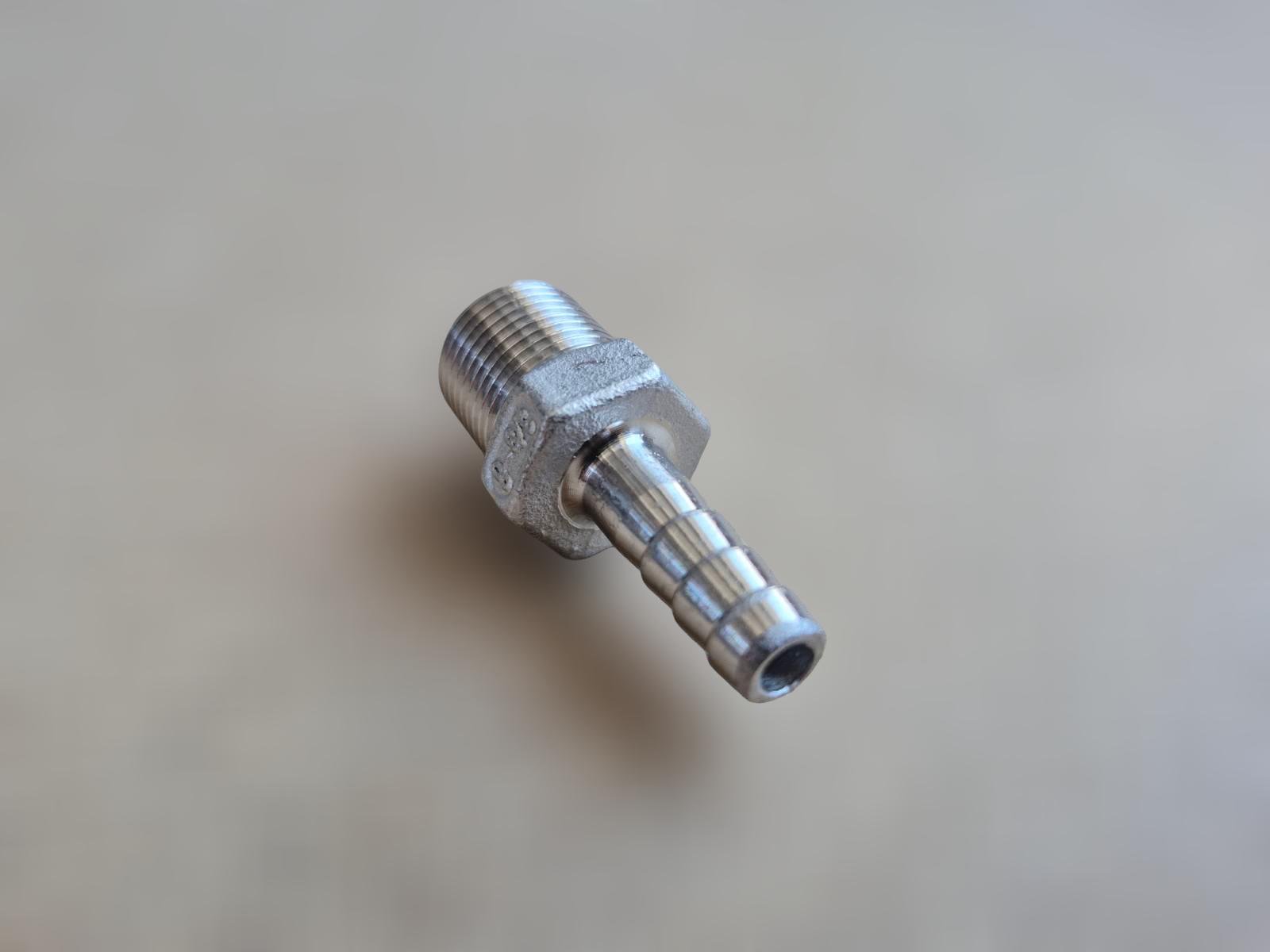 Штуцер шланговий різьбовий DN10 AISI304 BSPP Class-150 ялинка н/ж сталь 8 мм 3/8" (29203126) - фото 5 Штуцер шланговий різьбовий DN10 AISI304 BSPP Class-150 ялинка н/ж сталь 8 мм 3/8" (29203126) - фото 5