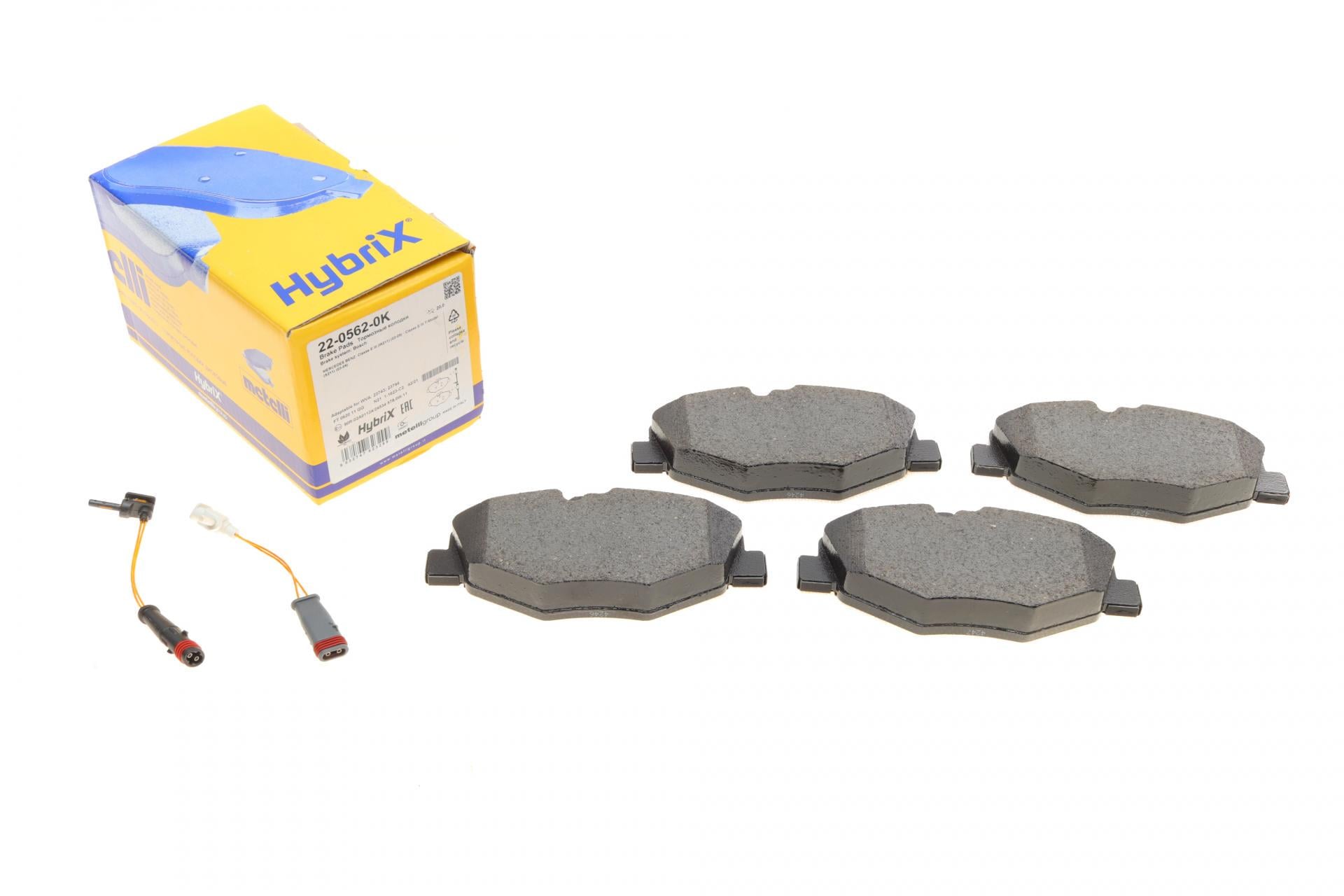 Колодки тормозные передние METELLI для MB E-class W211/S211 02-09 +датчики (22-0562-0K)