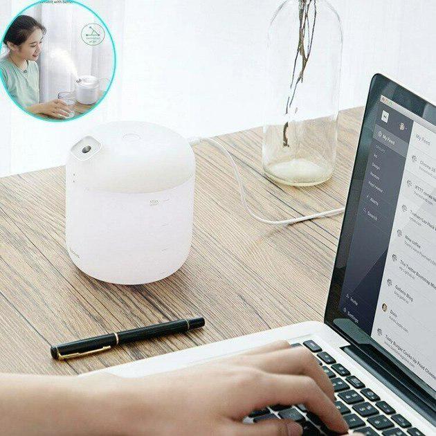 Увлажнитель-ароматизатор воздуха BASEUS Elephant Humidifier с функцией ночника 600 мл Белый (DHXX-02) - фото 6