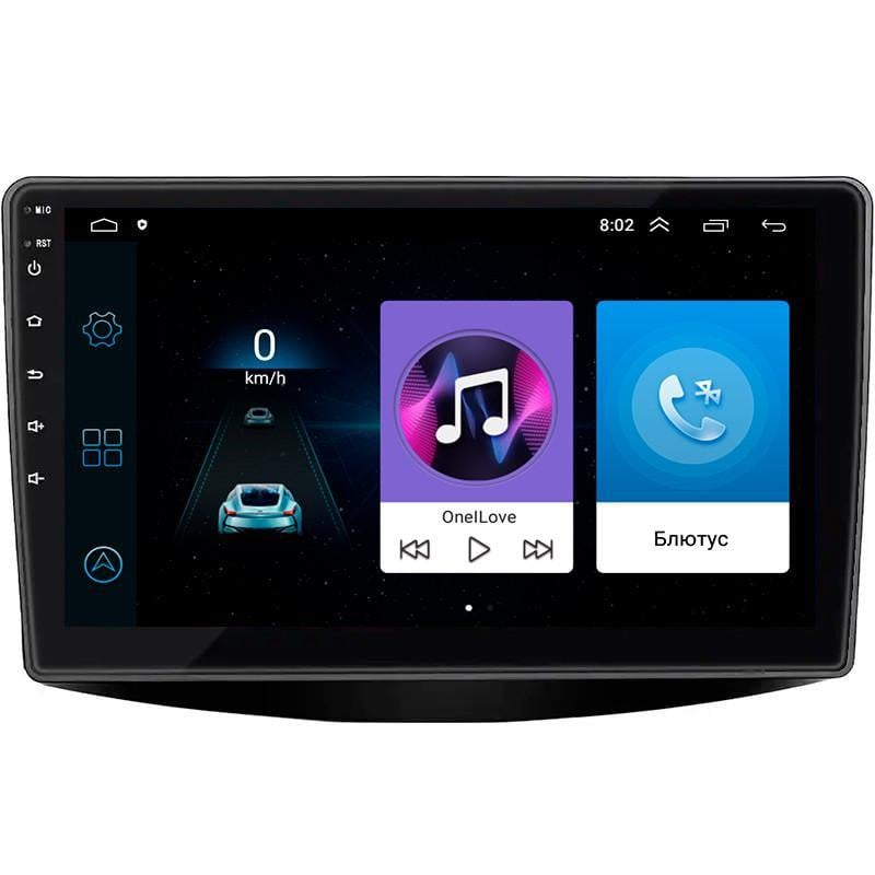 Автомагнитола штатная Lesko для Mitsubishi Grandis Manual A/C 2003-2011 9" 1/16Gb Wi-Fi GPS Base MOB