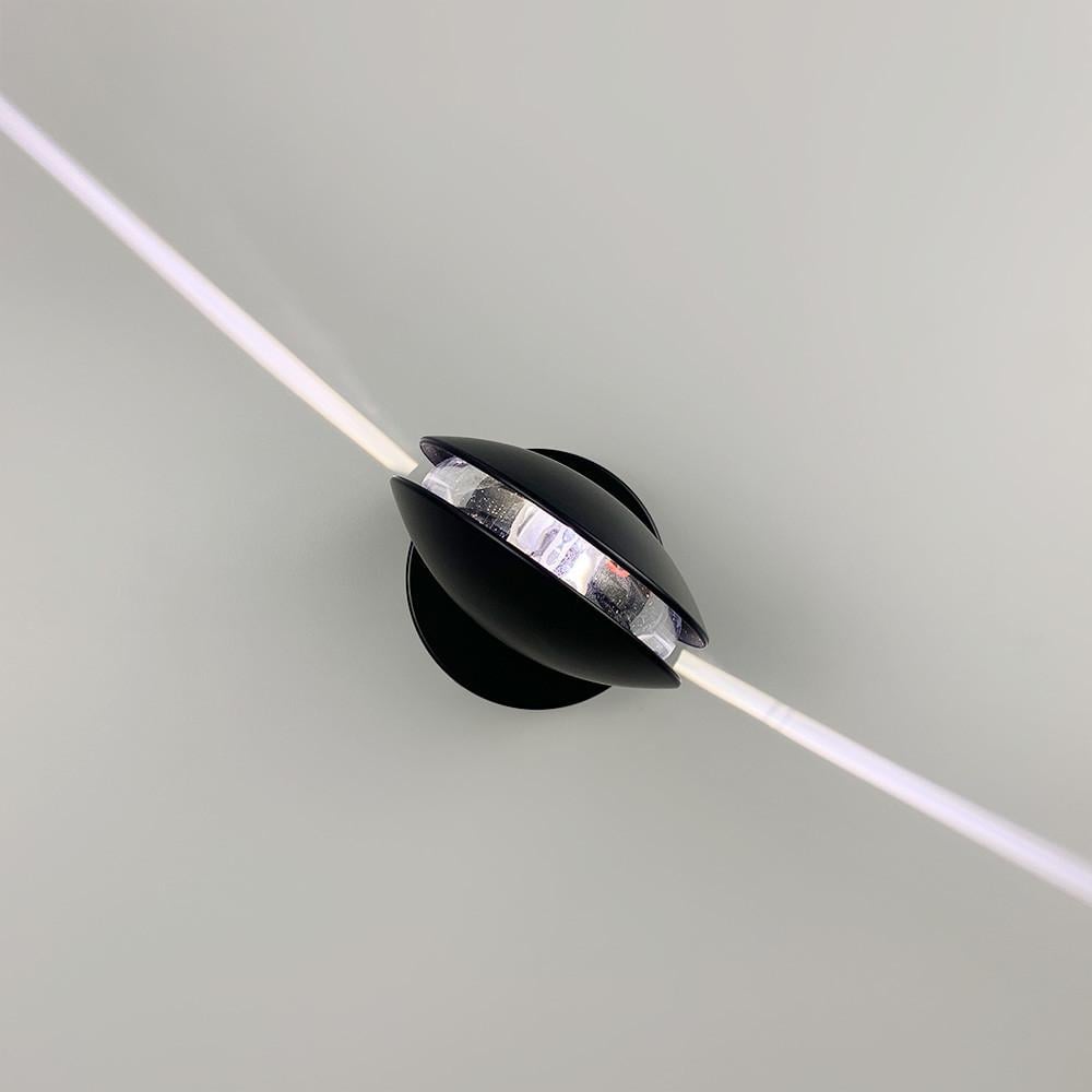 Светильник светодиодный с эффектом световых линий Черный (WB 15/1 BK)