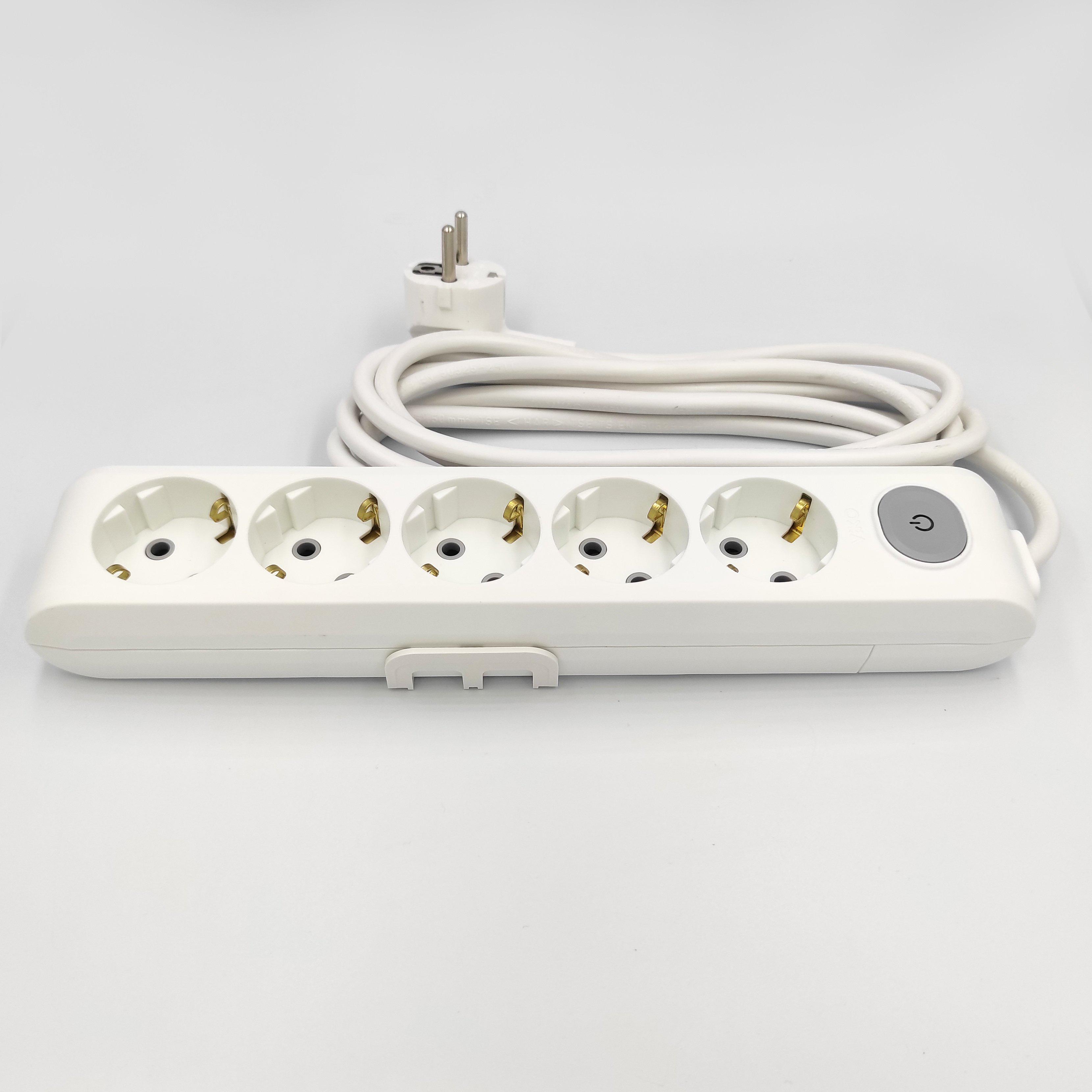 Подовжувач Panasonic X-tendia 5 м 5 гнізд із заземленням і кнопкою (WLTA04552GR-UA) - фото 3 Подовжувач Panasonic X-tendia 5 м 5 гнізд із заземленням і кнопкою (WLTA04552GR-UA) - фото 3