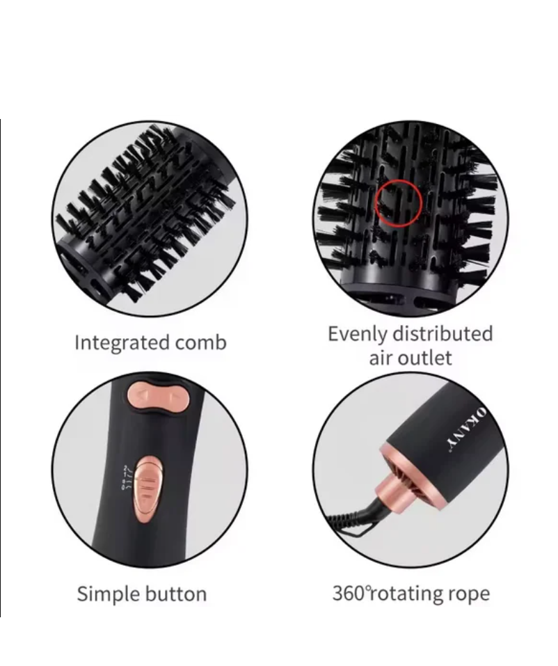 Фен щітка для укладання волосся Sokany SK-15006 з обертовою насадкою 1200 Вт - фото 6 Фен щітка для укладання волосся Sokany SK-15006 з обертовою насадкою 1200 Вт - фото 6