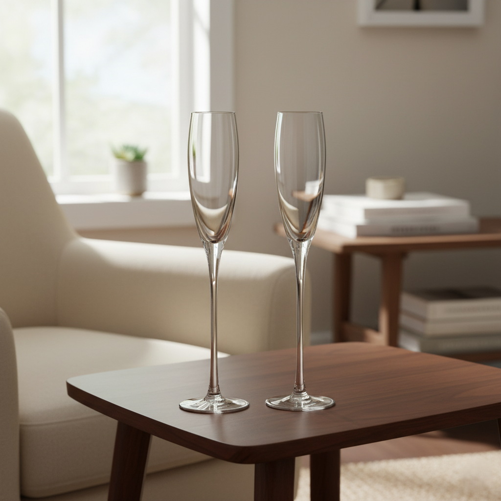 Комплект бокалов для шампанского Sakura 200 мл 2 шт. - фото 4