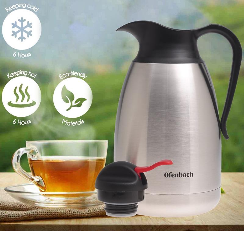 Термос-глечик Ofenbach Конференція з вакуумною сталевою колбою 1500 мл (NB-101330) - фото 2 Термос-глечик Ofenbach Конференція з вакуумною сталевою колбою 1500 мл (NB-101330) - фото 2