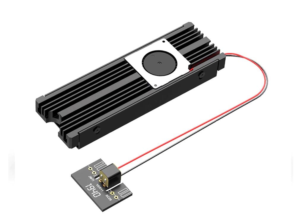 Радиатор активного охлаждения алюминиевый для M2 SSD до 2280 (1009-944-00)