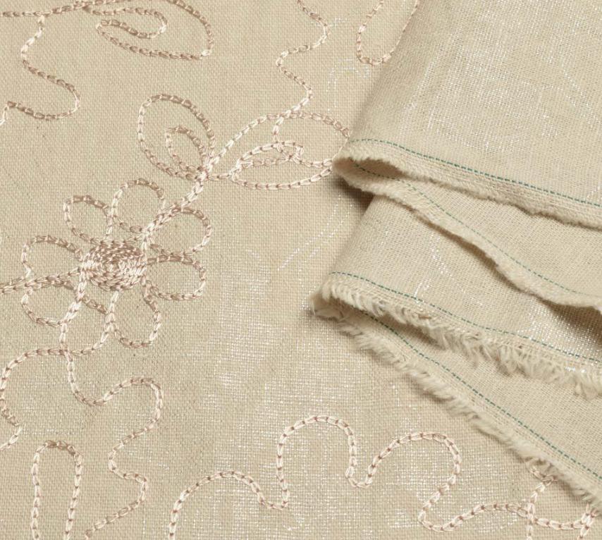 Тканина льон ширина 140 см Бежевий (12610.003)