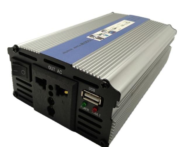 Автомобильный инвертор LaiRun 12V 220V 1000W Серебристый (000022177)