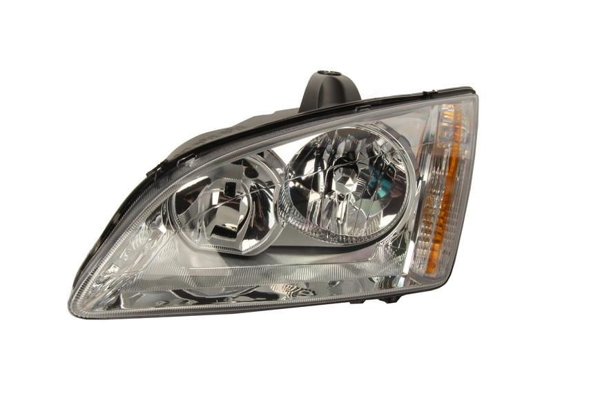 Фара передняя левая Ford Focus II 2004-2007 H7/H1 серебрянная рамка (431-1169L-LDEM1)
