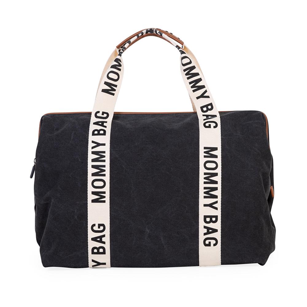 Сумка Childhome Mommy bag Signature Canvas/Black (CWMBBSCBL )