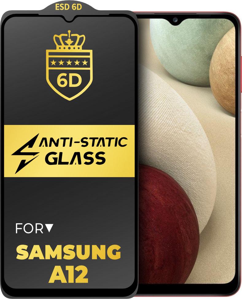 Защитное стекло 6D Anti-Static Samsung Galaxy A12 A125 Glass Shield