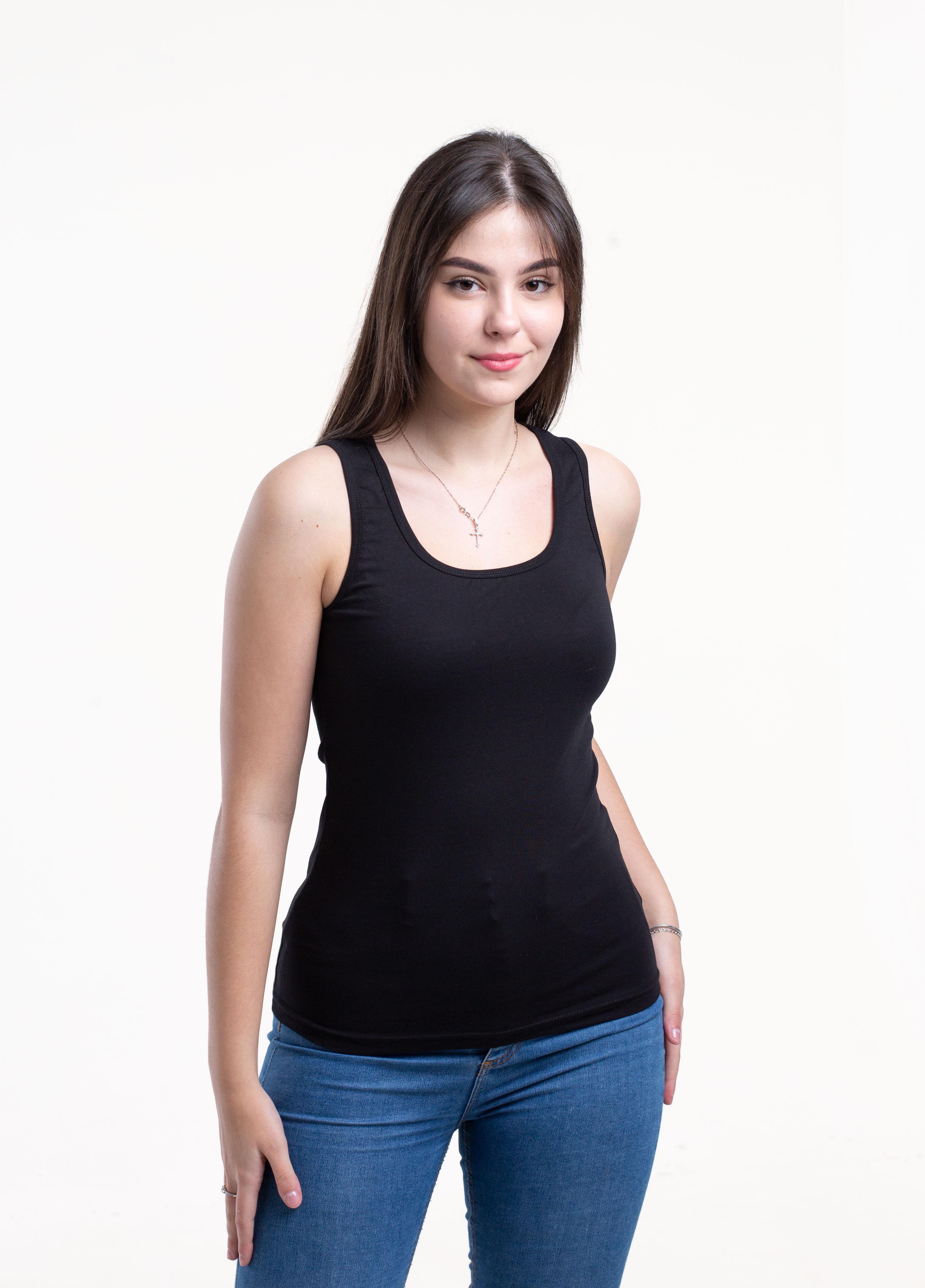 Майка женская Наталюкс M Черный (4121323290931) - фото 4 Майка женская Наталюкс M Черный (4121323290931) - фото 4