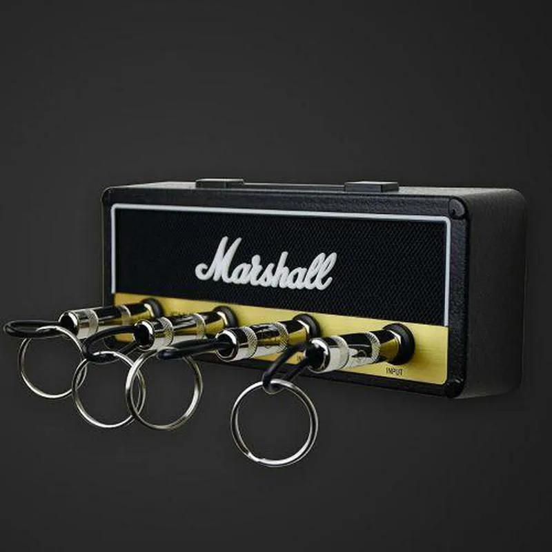 Ключница Marshall ретро на 4 ключа в виде гитарного усилителя 196х70 мм Черная