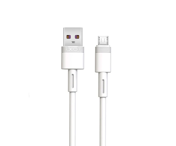 Кабель дата с функцией супер быстрой зарядки Xo NB-Q166 USB to MicroUSB 5A 1 м White