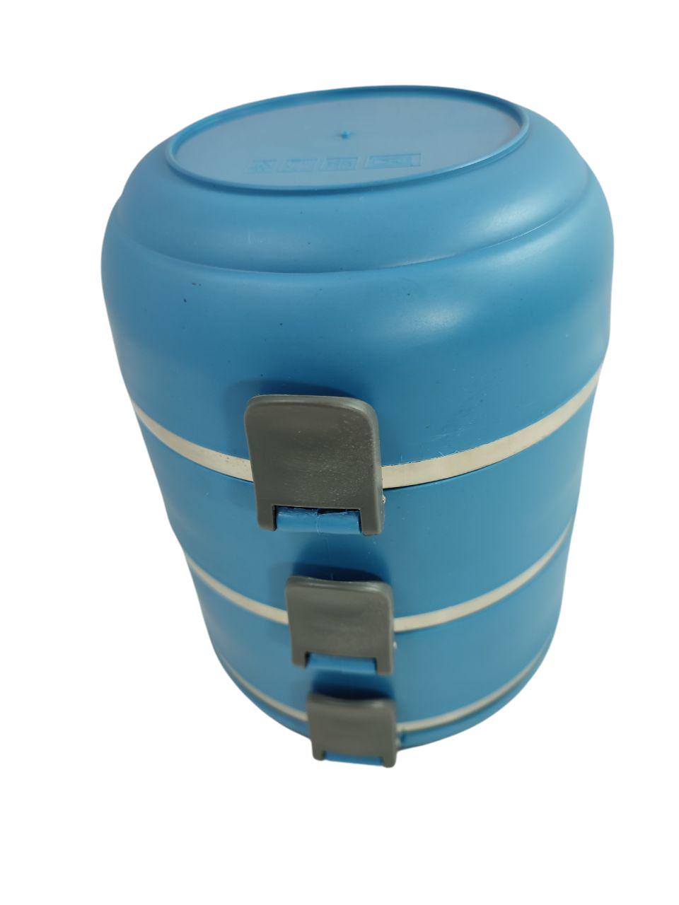 Термо-ланч круглый Kilk Зонс трехсекционный 3х0,5 л Синий