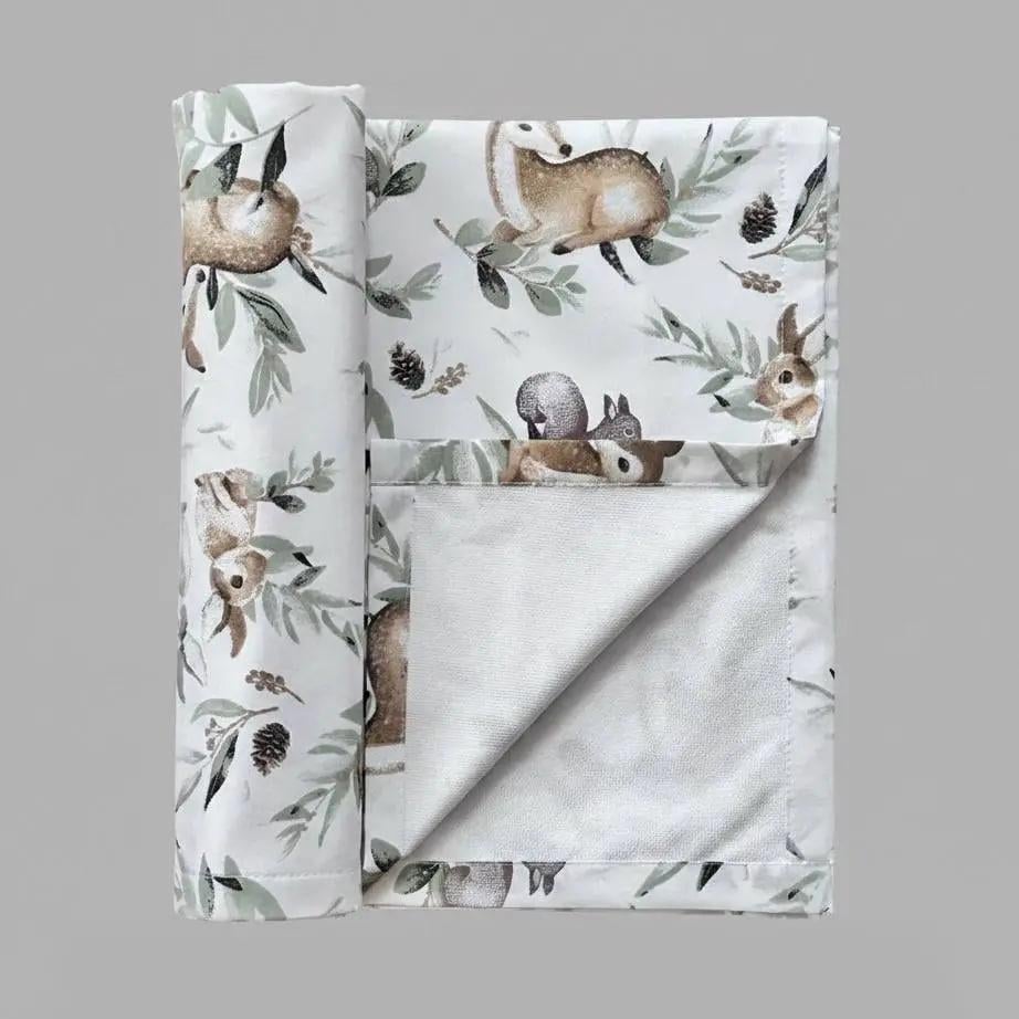 Пеленка детская непромокаемая BST хлопок/мембранная/бамбуковая махра 100х70 см Зеленый (1807553775)