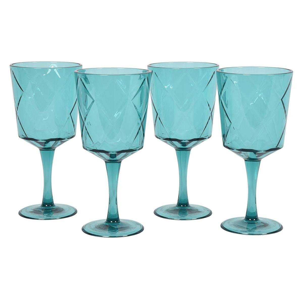 Набір келихів Certified International Алмазні грані із ромбоподібним візерунком 410 мл/4 шт. Червоний (20433-set) - фото 1 Набір келихів Certified International Алмазні грані із ромбоподібним візерунком 410 мл/4 шт. Червоний (20433-set) - фото 1