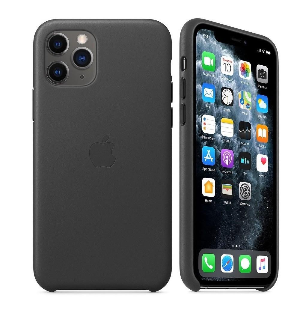 Чохол накладка шкіряний Leather Case MX0E2ZM/A для Apple Iphone 11 Pro Max (6.5") Black - фото 7