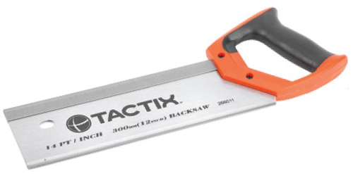 Ножовка по дереву Tactix 14TPI пасовочная 300 мм (INSKSKSSW300140MT0) Ножовка по дереву Tactix 14TPI пасовочная 300 мм (INSKSKSSW300140MT0)