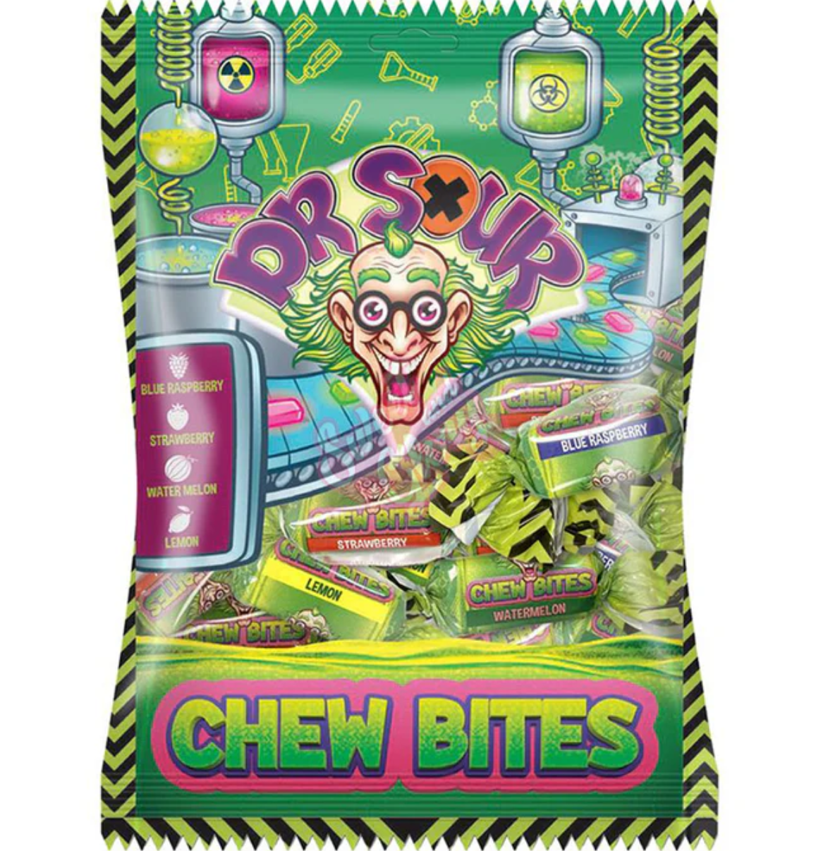 Конфеты кислые жевательные Dr Sour Chew Bites 180 г (2456128590)