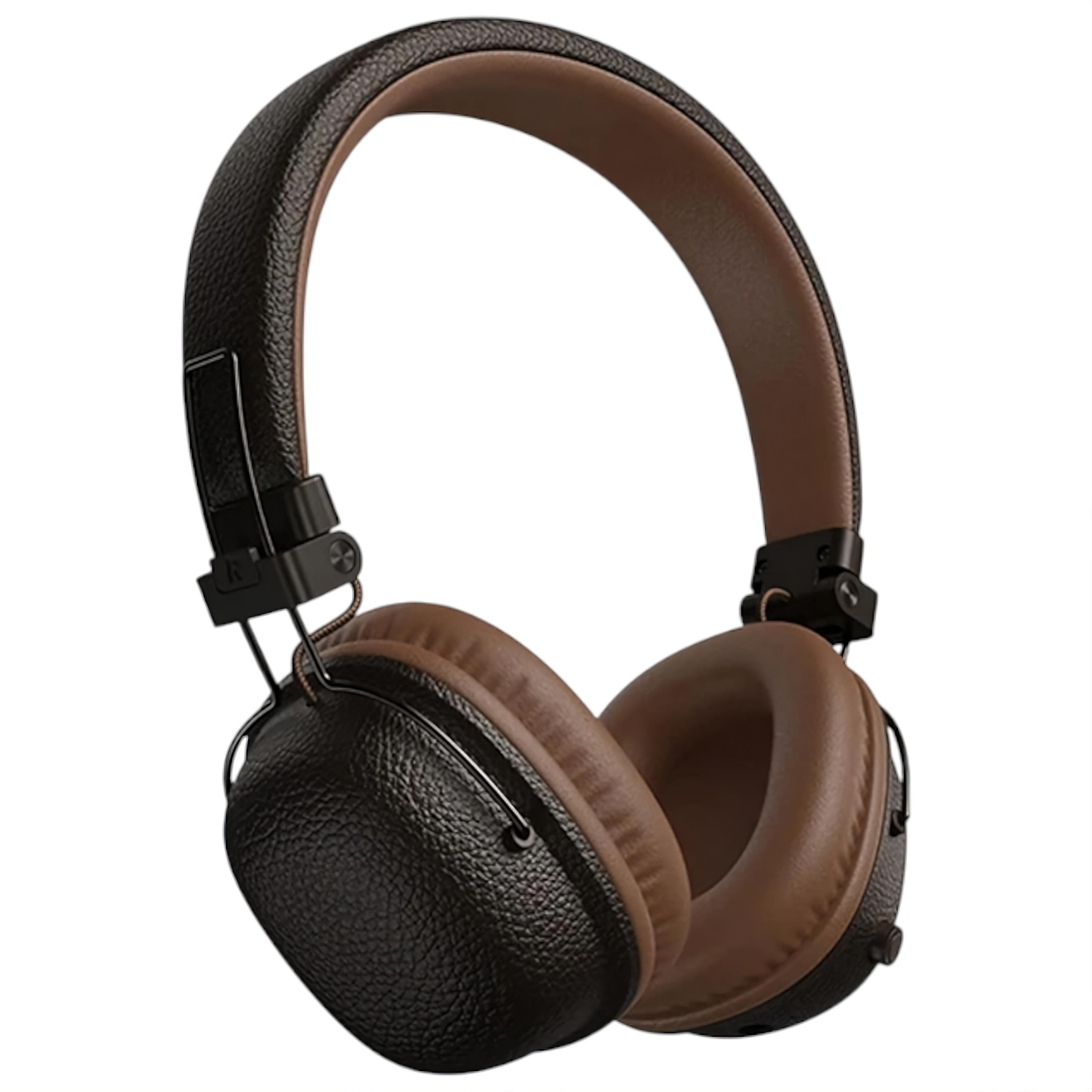 Навушники накладні Hoco W64 Earl II Bluetooth 5.4 AUX 40 мм 32 год роботи Коричневий (30821338)