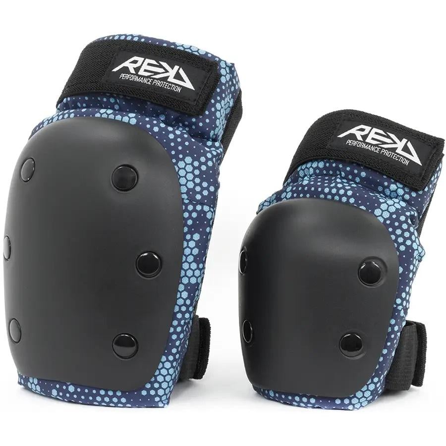 Комплект захисту REKD Heavy Duty Double Jr L Black/Blue (RKD550-BB-L)