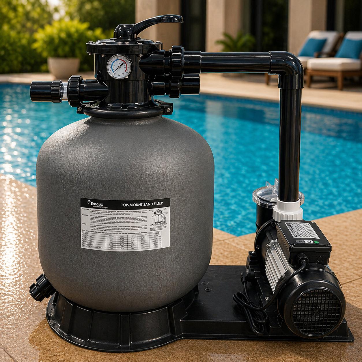 Установка для бассейна фильтрационная Aquajoy D500-STP100M 10 м3/ч D500
