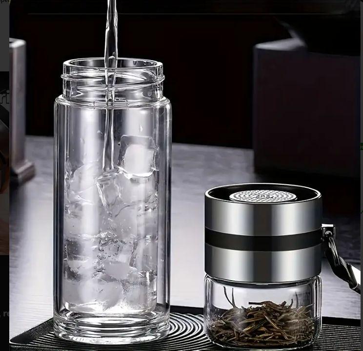 Термос-заварник для чаю з подвійною колбою скляний 500 мл (2731065079) - фото 12 Термос-заварник для чаю з подвійною колбою скляний 500 мл (2731065079) - фото 12