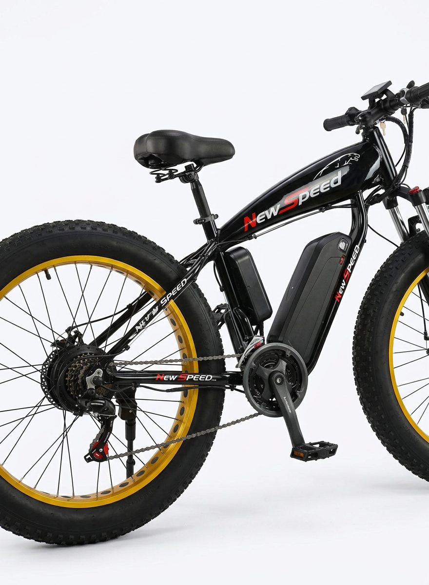 Електровелосипед New Speed fatbike 500W 48V 13 Ah Чорний (73871) - фото 14