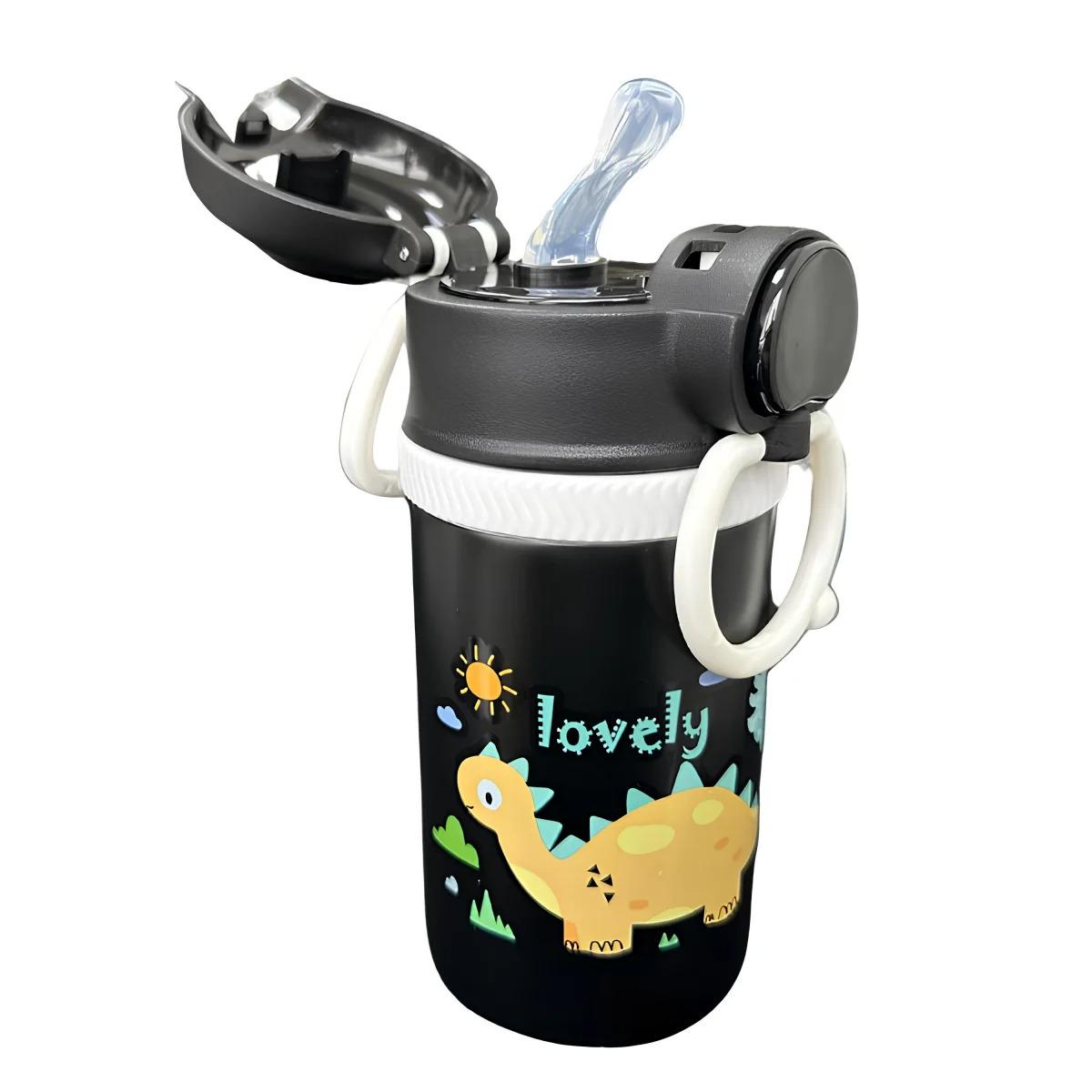 Термос детский A-PLUS 2в1 с индикатором температуры и трубочкой нержавеющая сталь 550 мл Черный (4492694SP) Термос детский A-PLUS 2в1 с индикатором температуры и трубочкой нержавеющая сталь 550 мл Черный (4492694SP)