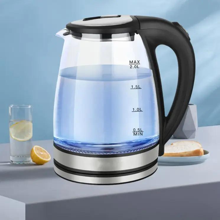 Электрочайник стеклянный Zepline ZP-986 2200 Вт с подсветкой 2 л. - фото 3