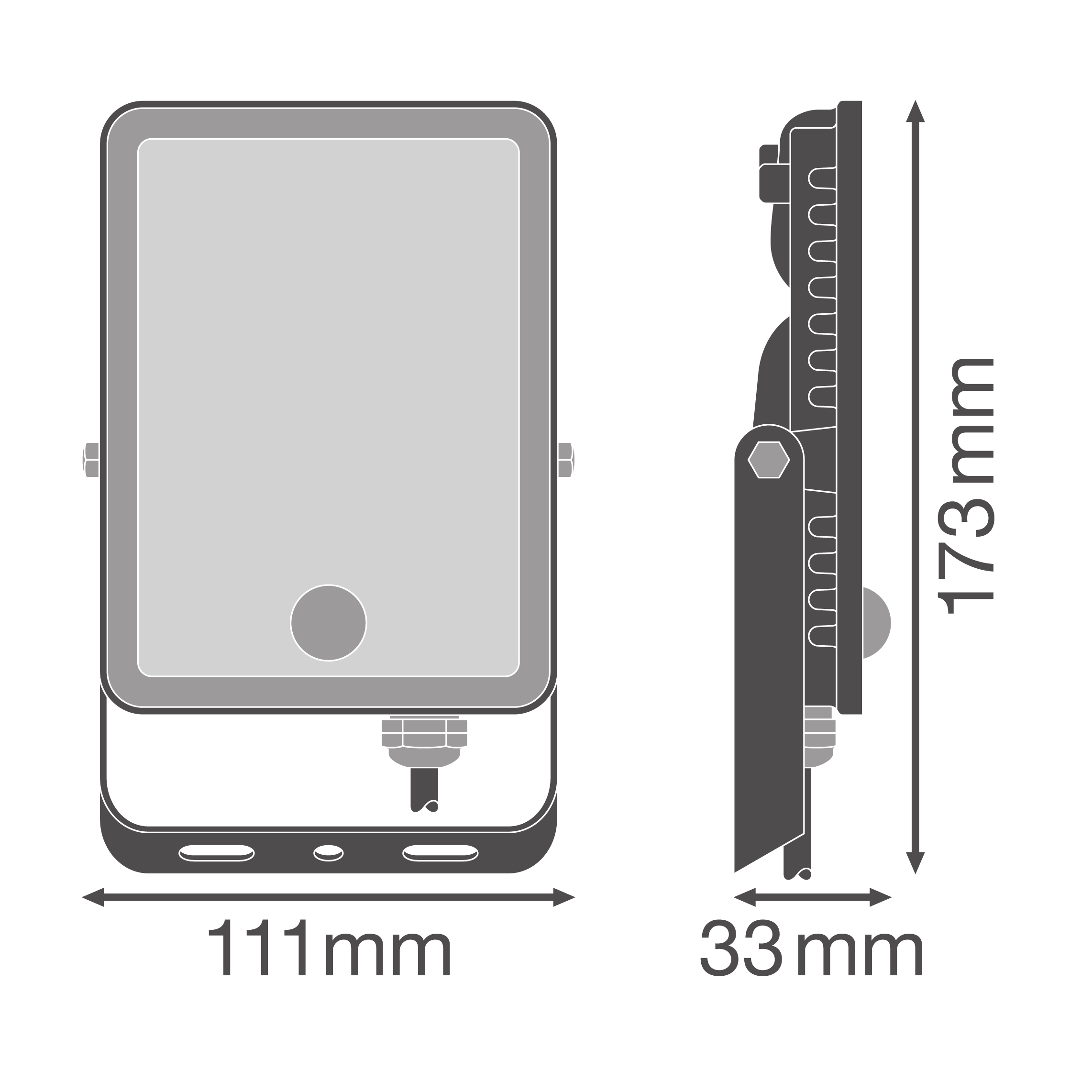 Прожектор Ledvance з датчиком руху 20 W 1800 lm 6500K 33x111x173 мм IP65 Холодне денне світло (4058075768291) - фото 4