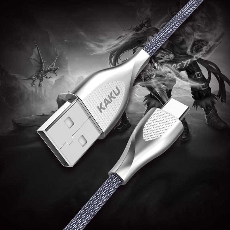 USB кабель Kaku KSC-038 USB-Type-C 1 м Grey (1254608660) - фото 8