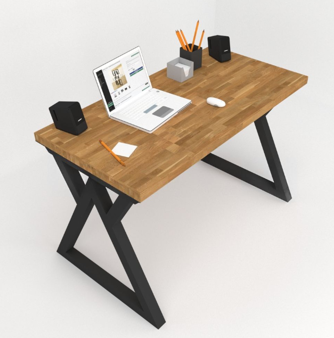 Cтіл EcoLoft IN-2040 Лофт 120х60 см Коричневий (23055309) - фото 3 Cтіл EcoLoft IN-2040 Лофт 120х60 см Коричневий (23055309) - фото 3