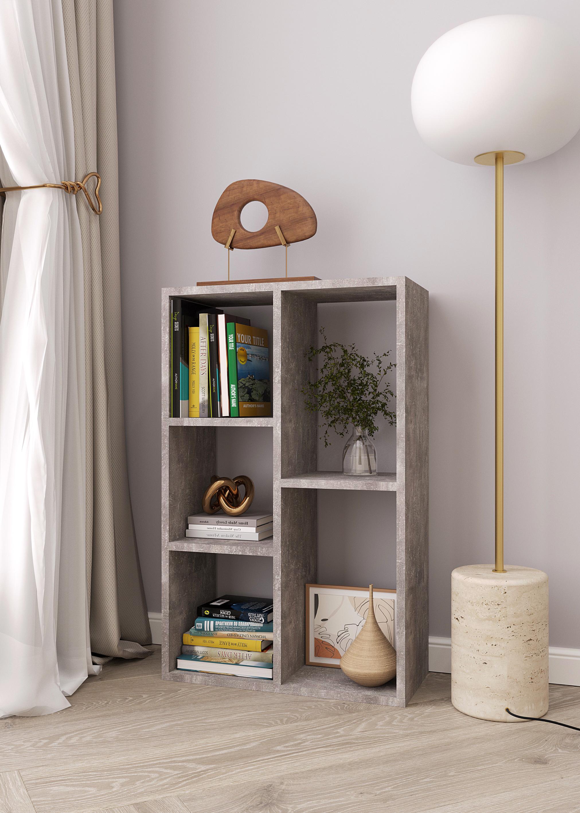 Стеллаж P-35 496x806x230 мм Бетон - фото 1 Стеллаж P-35 496x806x230 мм Бетон - фото 1