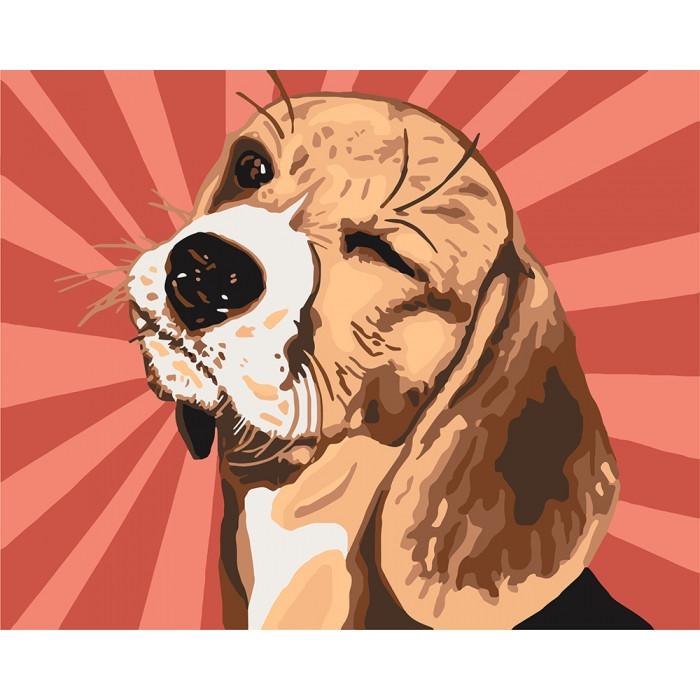 Картина по номерам Идейка Бигль поп-арт 40x50 см (skl-КНО4154)