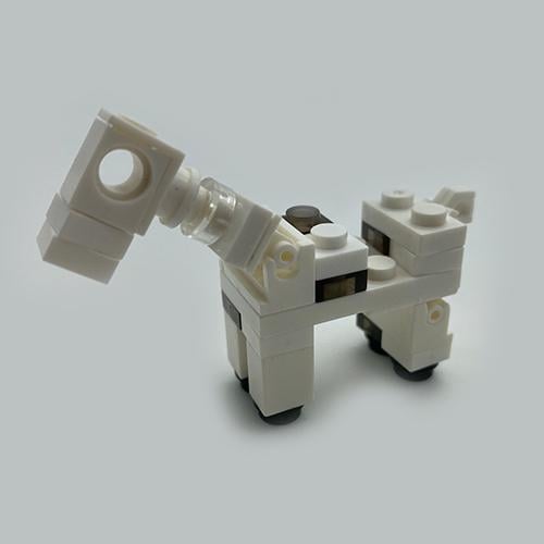 Конструктор фигурка iBlock Minecraft Skeleton Horse 6 см