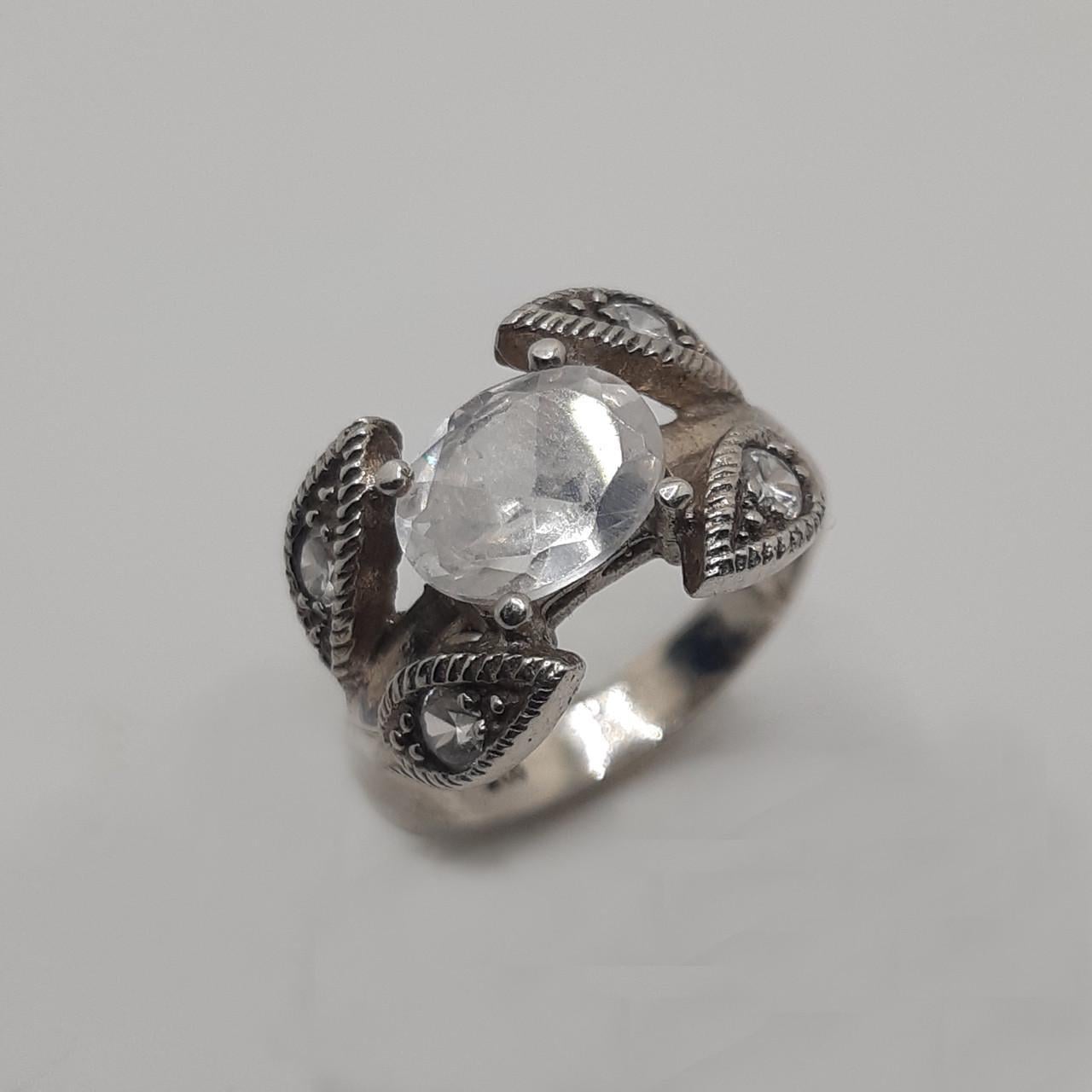 Кольцо серебро родий 925° 4,74 г р. 17,5 (1971012974)