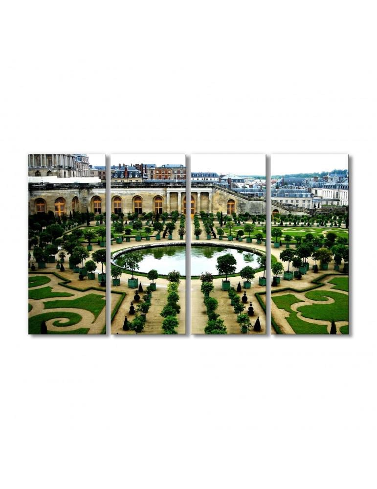 Картина модульная Сады и парк Версаля 4 модуля 90x135 см