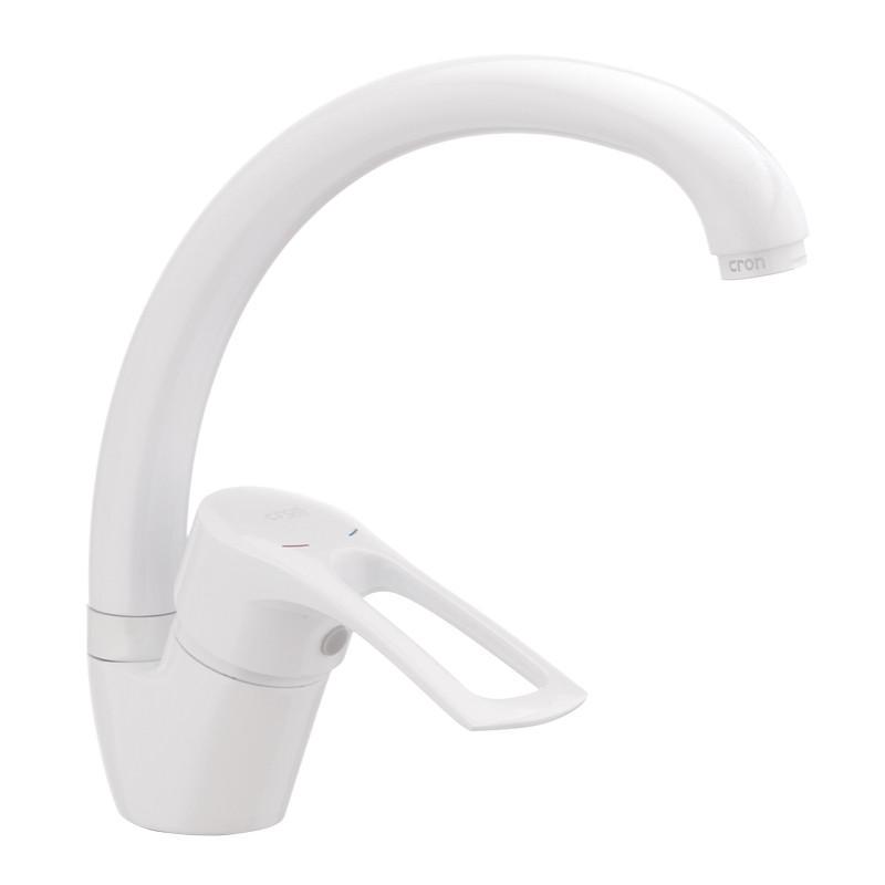 Смеситель для кухни Cron HANSBERG 777 Белый (CR0790)