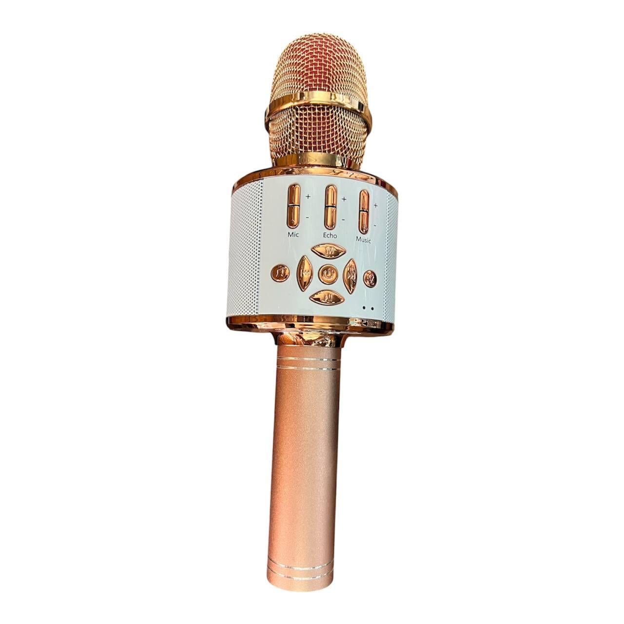 Микрофон караоке AK-868 Bluetooth с динамиком MP3 портативный беспроводной