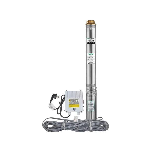 Скважинный насос центробежный Taifu 4STM 2/21+50M 1100 Вт с кабелем 50 м и пультом (TF3384)