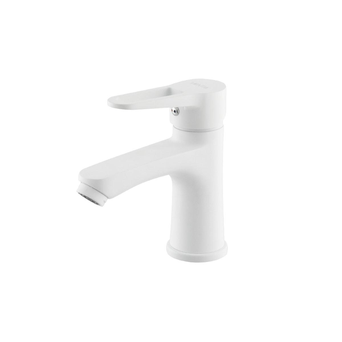 Смеситель для умывальника Venta VN115MW однорычажный в ванну цинковый сплав врезной Белый