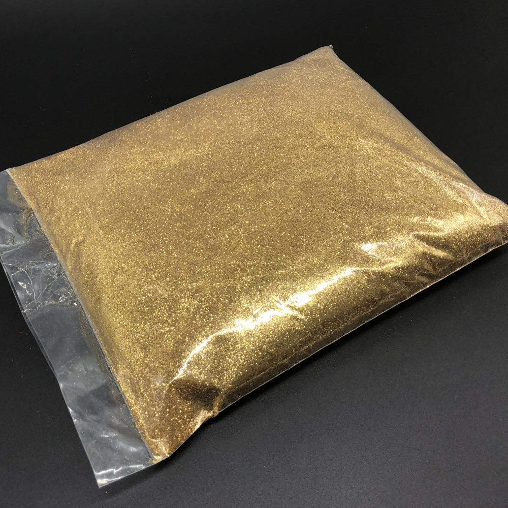 Блестки декоративные глиттер мелкие упаковка 1 кг Золотой (BL-004)